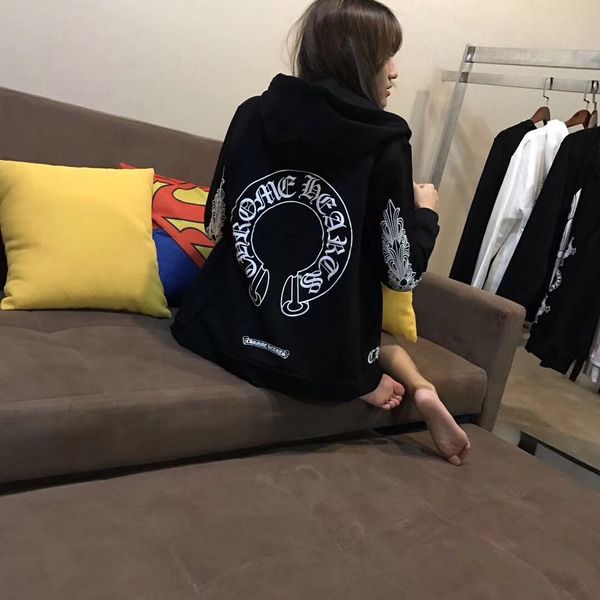 new fashion brand autumn and winter crosin printing arm horseshoe men's and women's hooded pullover sweater zipper lovers fashion, Black
new fashion brand autumn and winter crosin printing arm horseshoe men's and women's hooded pullover sweater zipper lovers fashion, Black