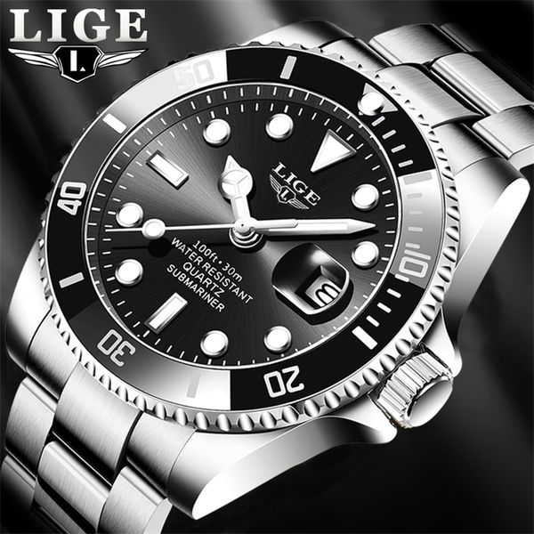 relogio masculino lige brand luxury fashion diver watch men 30atm waterproof date clock sport watches mens quartz wristwatch 201211, Slivery;brown
relogio masculino lige brand luxury fashion diver watch men 30atm waterproof date clock sport watches mens quartz wristwatch 201211, Slivery;brown