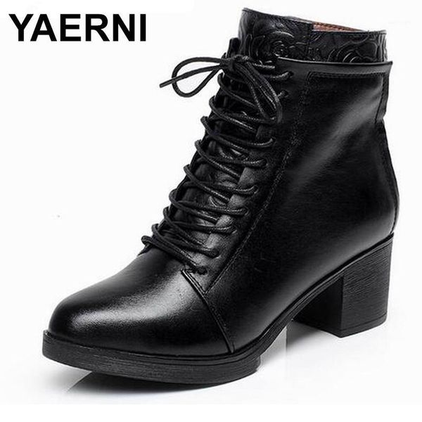 boots yaerni spring autumn winter women shoes warm fur addible ankle mar high heels genuine leather e6881, Black
boots yaerni spring autumn winter women shoes warm fur addible ankle mar high heels genuine leather e6881, Black