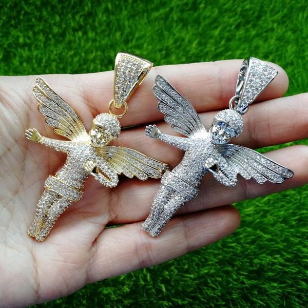 pendant necklaces hip hop micro paved cubic zirconia out angel pendants necklace for men women bling rapper jewelry gold silver color
pendant necklaces hip hop micro paved cubic zirconia out angel pendants necklace for men women bling rapper jewelry gold silver color