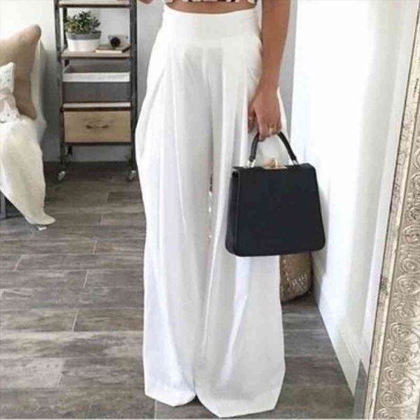 white wide leg pants summer pants women high waist polyester long trouser dance party pantalone mujer palazzo, Black;white
white wide leg pants summer pants women high waist polyester long trouser dance party pantalone mujer palazzo, Black;white