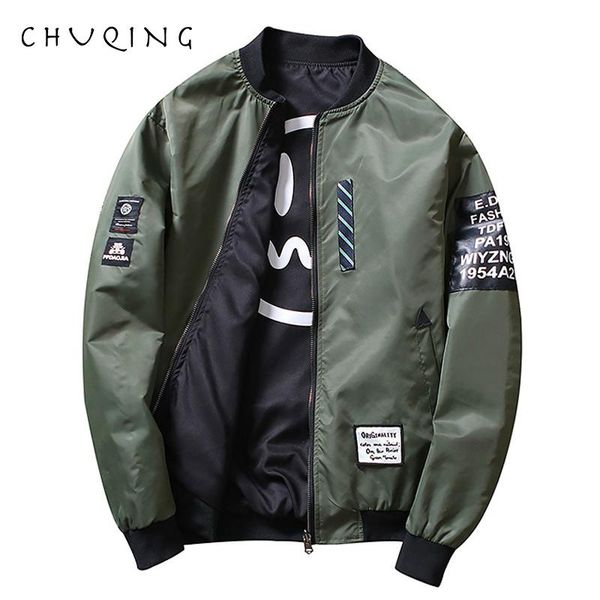 chuqing spring and autumn thin men's baseball collar embroidered double-sided coat large size casual tide jacket male, Black;brown
chuqing spring and autumn thin men's baseball collar embroidered double-sided coat large size casual tide jacket male, Black;brown