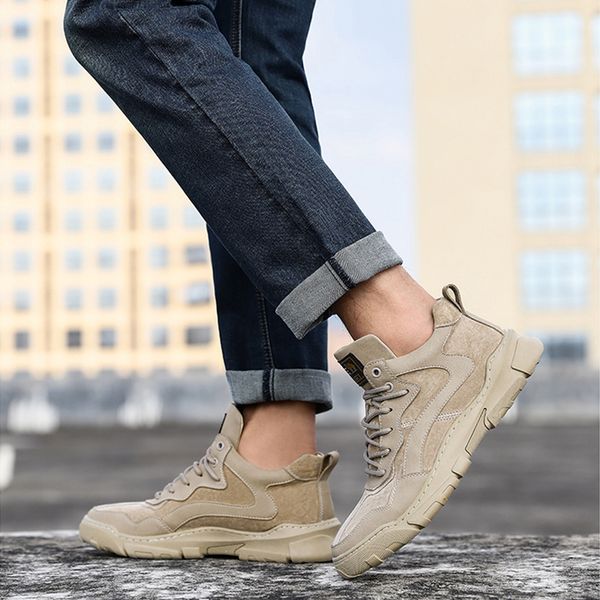 camel leather 2020 new autumn british style outdoor toe round casual and comfortable leisure shoes made with male tools, Black;brown
camel leather 2020 new autumn british style outdoor toe round casual and comfortable leisure shoes made with male tools, Black;brown