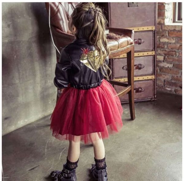 clothing korean girls' 2020 drs children's leather wear sequin embroidery lapel locomotive sle 53j5, Red;yellow
clothing korean girls' 2020 drs children's leather wear sequin embroidery lapel locomotive sle 53j5, Red;yellow