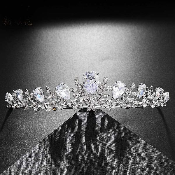 luxury cubic leaves bridal tiaras and crown crystal rhinestone pageant prom diadem bride headpiece wedding hair accessories sl j0121, Slivery;golden
luxury cubic leaves bridal tiaras and crown crystal rhinestone pageant prom diadem bride headpiece wedding hair accessories sl j0121, Slivery;golden