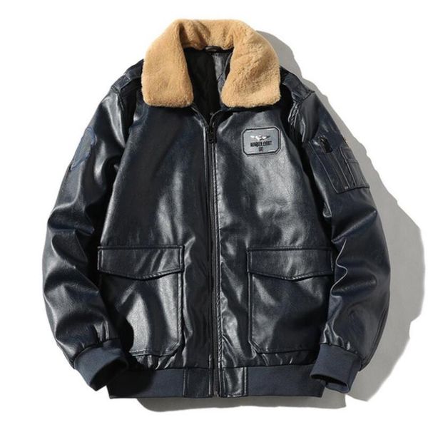 2020 winter pu leather jacket men casual lamb fur collar parka coat motorcycle bomber plus cotton thicker leather outwear w1387, Black
2020 winter pu leather jacket men casual lamb fur collar parka coat motorcycle bomber plus cotton thicker leather outwear w1387, Black