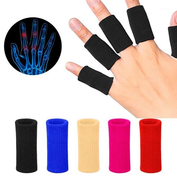10pcs stretchy sports finger sleeves arthritis support finger guard outdoor basketball protection sports safety1, Black;red
10pcs stretchy sports finger sleeves arthritis support finger guard outdoor basketball protection sports safety1, Black;red