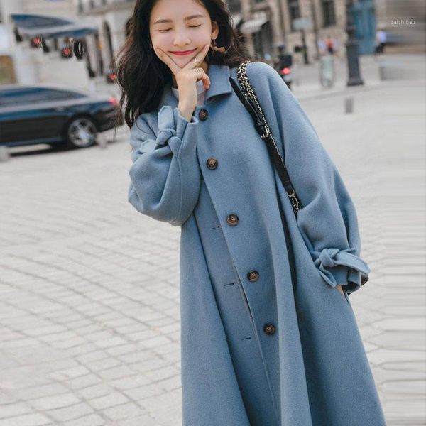 junelove autumn solid turn-collar women elegant coats sashes a-line woolen coats vintage loose female lantern sleeve outwears1, Black
junelove autumn solid turn-collar women elegant coats sashes a-line woolen coats vintage loose female lantern sleeve outwears1, Black