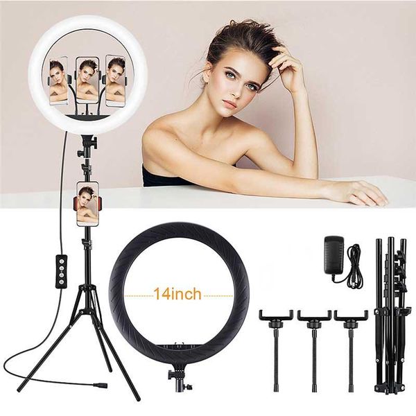 14inch ring light p led selfie ring fill light dimmable camera phone holder 36cm lamp tripod for video live studio
14inch ring light p led selfie ring fill light dimmable camera phone holder 36cm lamp tripod for video live studio