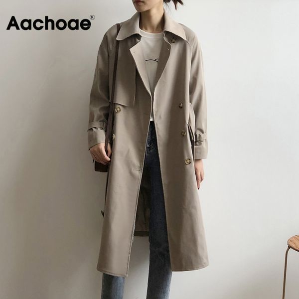 aachoae elegant office solid long trench coat women batwing long sleeve vintage bandage coat lady double breasted windbreaker 201028, Tan;black
aachoae elegant office solid long trench coat women batwing long sleeve vintage bandage coat lady double breasted windbreaker 201028, Tan;black