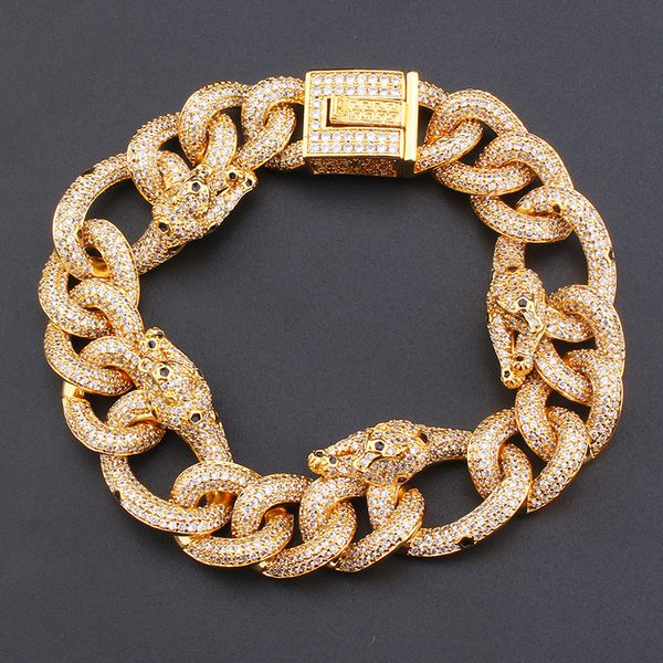 20mm mens women bracelet ice out cz leopard bracelet cuban link chains fashion bracelets jewelry gift, Black
20mm mens women bracelet ice out cz leopard bracelet cuban link chains fashion bracelets jewelry gift, Black