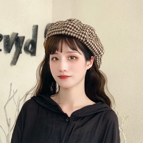 berets h3534 women hat autumn winter british painter plaid cap casual all-match sboy korean simple japanese retro girl hats, Blue;gray
berets h3534 women hat autumn winter british painter plaid cap casual all-match sboy korean simple japanese retro girl hats, Blue;gray