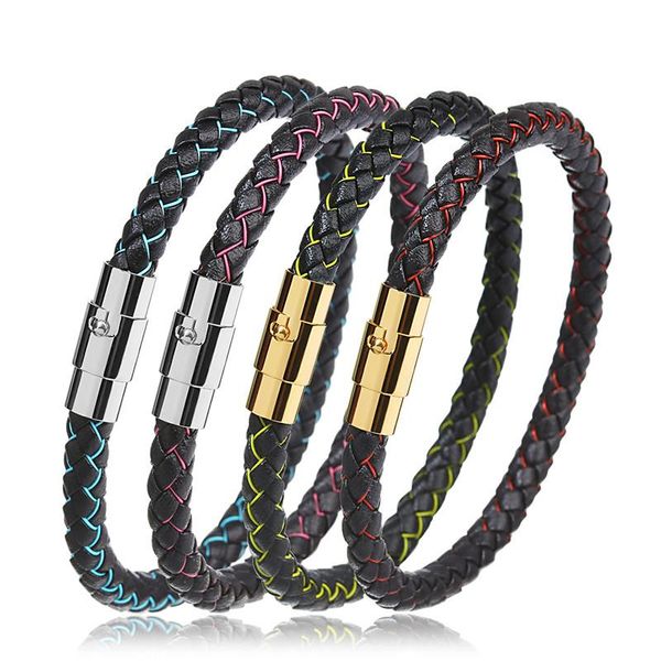 charm bracelets xinyao fashion real genuine braided leather for women mens stainless steel clasps bracelet bangles male jewelry, Golden;silver
charm bracelets xinyao fashion real genuine braided leather for women mens stainless steel clasps bracelet bangles male jewelry, Golden;silver