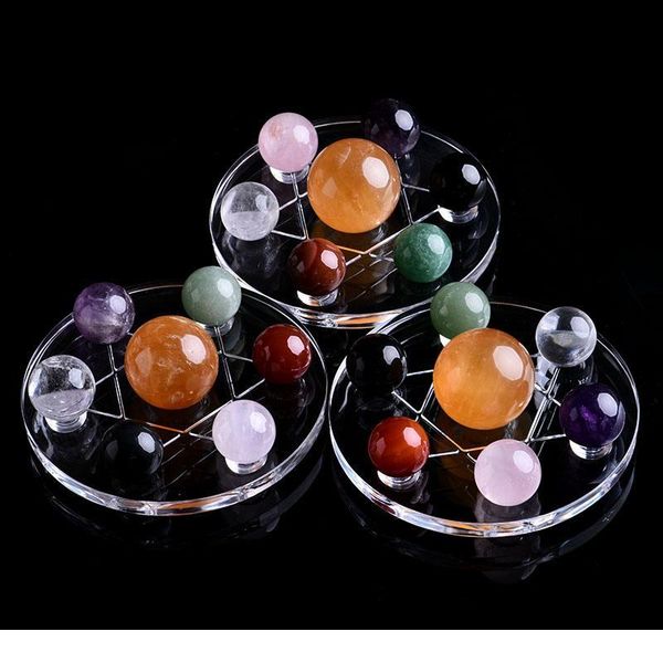 1pc natural crystal mineral jewelry citrine seven-star ball guardian repair home decoration study room decoration qylltj, Black
1pc natural crystal mineral jewelry citrine seven-star ball guardian repair home decoration study room decoration qylltj, Black