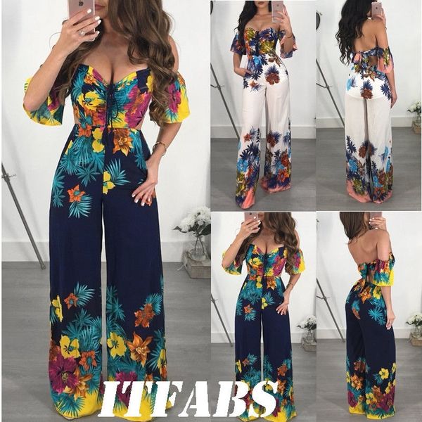 women off shoulder clubwear playsuit casual short sleeve party romper summer fashion bandage wide leg elegant bodycon jumpsuit t200509, Black;white
women off shoulder clubwear playsuit casual short sleeve party romper summer fashion bandage wide leg elegant bodycon jumpsuit t200509, Black;white
