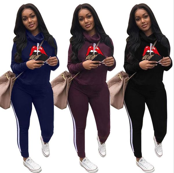women lips tracksuit heaps collar hoodies legging pants outfit autumn winter sweater trousers suit casual two pieces clothing sets f111801, White
women lips tracksuit heaps collar hoodies legging pants outfit autumn winter sweater trousers suit casual two pieces clothing sets f111801, White