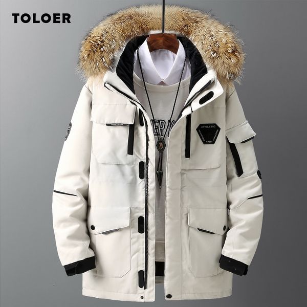 winter new style mens jacket casual cotton-padded thick warm men coat fur collar hooded male outerwear trendy parka coat 201124, Black
winter new style mens jacket casual cotton-padded thick warm men coat fur collar hooded male outerwear trendy parka coat 201124, Black