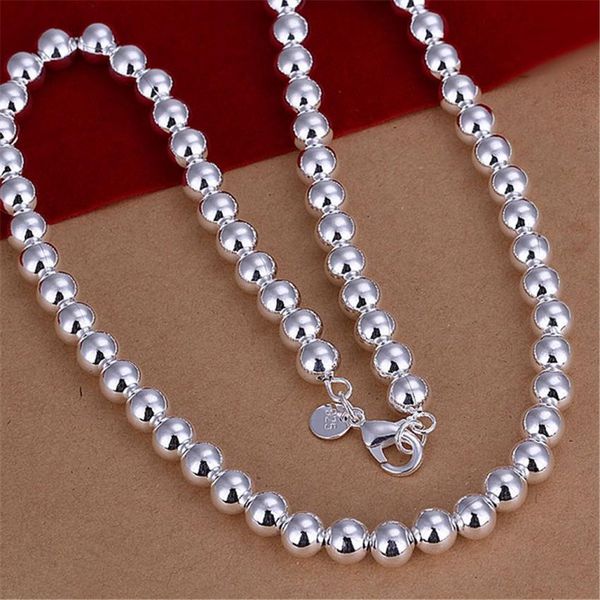selling silver color 8mm beads for women men wedding nice gift necklace fashion trends jewelry gifts n111 h sqcetx
selling silver color 8mm beads for women men wedding nice gift necklace fashion trends jewelry gifts n111 h sqcetx