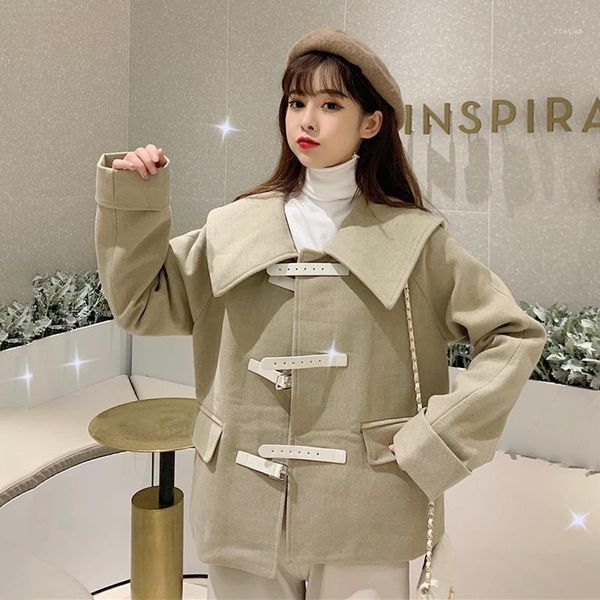 women's jackets woolen jacket women 2021 winter korean thick coat all-match small warm long-sleeved cardigan1, Black;brown
women's jackets woolen jacket women 2021 winter korean thick coat all-match small warm long-sleeved cardigan1, Black;brown