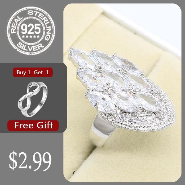 геометрический белый zircon 925 серебряное кольцо для женщин bridal свадебные украшения бесплатный подарок, Golden;silver
геометрический белый zircon 925 серебряное кольцо для женщин bridal свадебные украшения бесплатный подарок, Golden;silver
