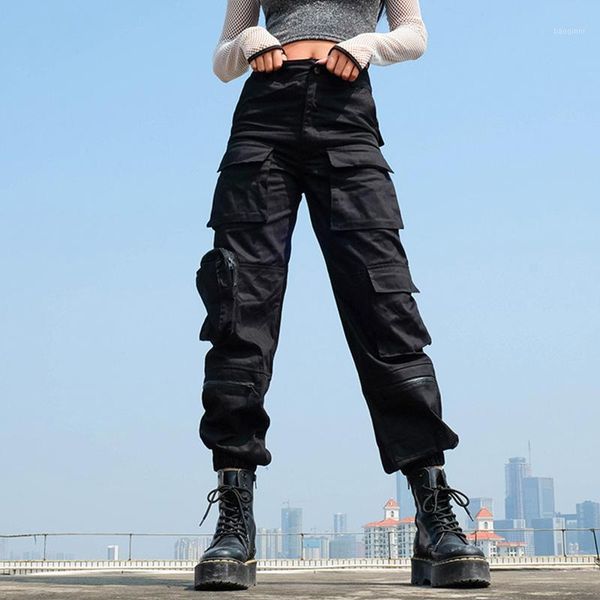 black running cargo pants with pockets for women, hippie, fall 2020, high waist, custom loose women's hip hop pants1, Black;white
black running cargo pants with pockets for women, hippie, fall 2020, high waist, custom loose women's hip hop pants1, Black;white