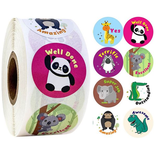 500pcs/roll cute cartoon animals stickers journal scrapbooking teacher encouragement reward sticker for children cartoon stickers
500pcs/roll cute cartoon animals stickers journal scrapbooking teacher encouragement reward sticker for children cartoon stickers