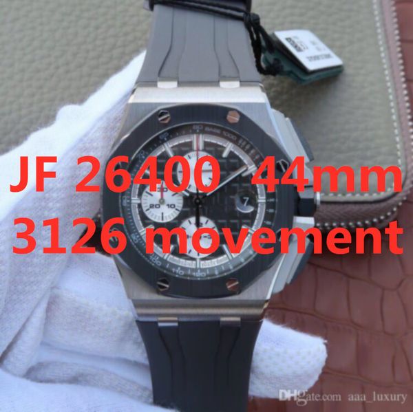 jf 26400 montre de luxe 44mm timer function 3126 automatic mechanical movement watches silicon band designer watches, Slivery;brown
jf 26400 montre de luxe 44mm timer function 3126 automatic mechanical movement watches silicon band designer watches, Slivery;brown