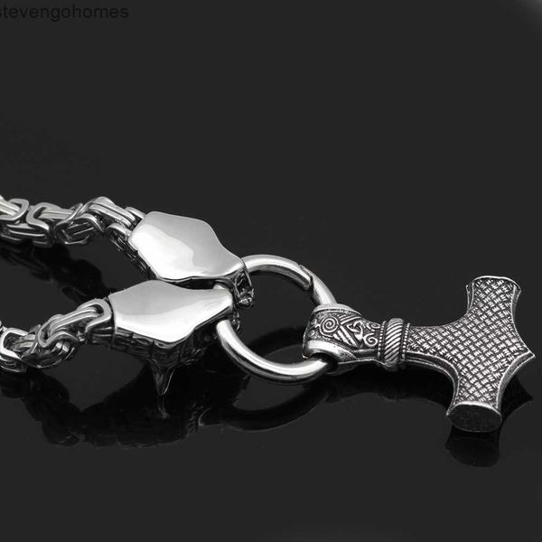 factoryg104nordic viking wolf hammer pendant necklace men's amulet stainless steel loop chain jewelry, Silver
factoryg104nordic viking wolf hammer pendant necklace men's amulet stainless steel loop chain jewelry, Silver