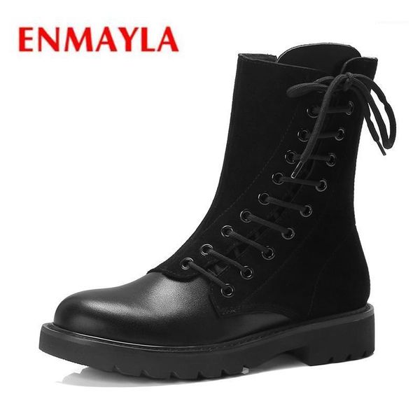 boots enmayla basic round toe lace-up flat with women botas mujer invierno snow size 34-39 zyl19281, Black
boots enmayla basic round toe lace-up flat with women botas mujer invierno snow size 34-39 zyl19281, Black