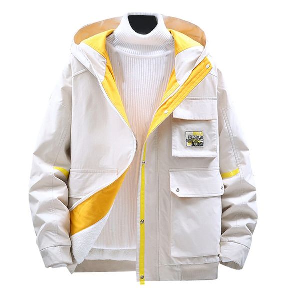 new style for men in autumn and winter fashion hat leisure tooling coat winter jacket men erkek mont, Black
new style for men in autumn and winter fashion hat leisure tooling coat winter jacket men erkek mont, Black
