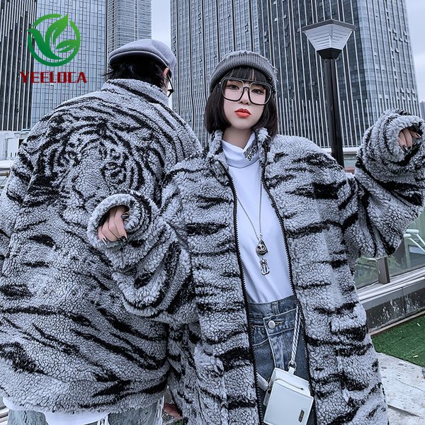 winter thick and warm all-match tiger jacket men's outer clothes hip-hop oversize all-match fashion lamb wool coat c1115, Black;brown
winter thick and warm all-match tiger jacket men's outer clothes hip-hop oversize all-match fashion lamb wool coat c1115, Black;brown