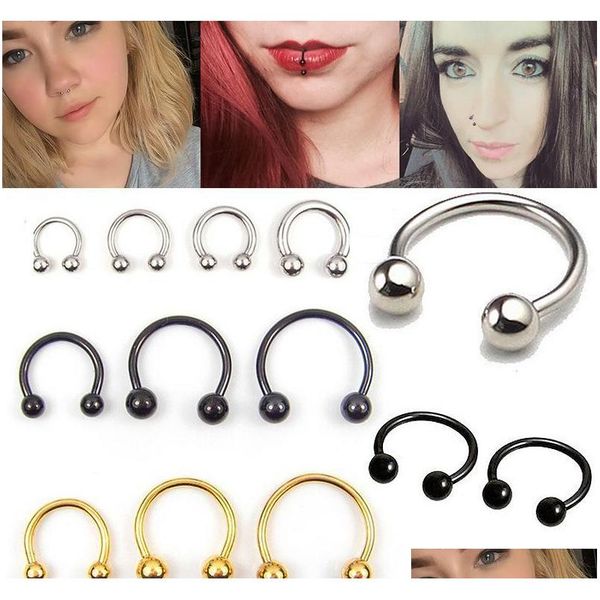 2020 new stainless steel nose piercing u shaped ball nose ring hoop septum tragus piercing nipple piercing jewelry tsjpe, Silver
2020 new stainless steel nose piercing u shaped ball nose ring hoop septum tragus piercing nipple piercing jewelry tsjpe, Silver