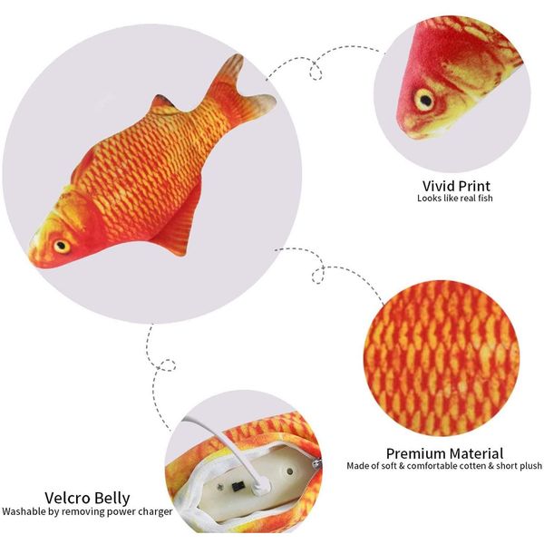 catnip fish toys for cats, plush simulation fish, electric wagging cat toy, catnip interactive fish toy qylbja tore2010
catnip fish toys for cats, plush simulation fish, electric wagging cat toy, catnip interactive fish toy qylbja tore2010