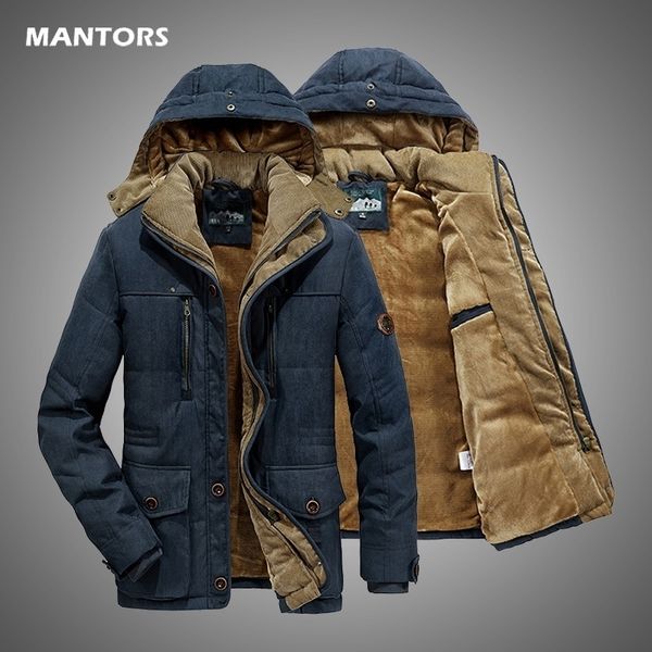 winter hooded jacket coat men thick warm parkas velvet windproof jackets overcoat men's gift parka windbreakers big size 201111, Black
winter hooded jacket coat men thick warm parkas velvet windproof jackets overcoat men's gift parka windbreakers big size 201111, Black