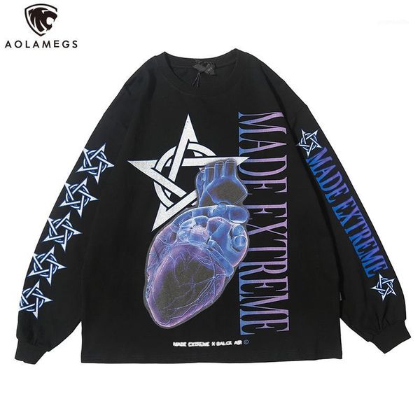 aolamegs sweatshirt punk cool printed pullover casual 2 color optional all-match high street style streetwear couple autumn1, Black
aolamegs sweatshirt punk cool printed pullover casual 2 color optional all-match high street style streetwear couple autumn1, Black