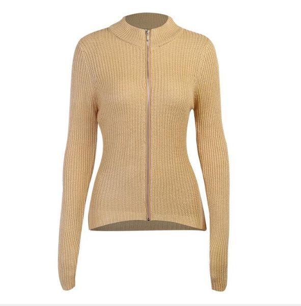 autumn and winter foreign trade new style solid color long-sleeved woolen blouse round neck zipper basic coat top, White;black
autumn and winter foreign trade new style solid color long-sleeved woolen blouse round neck zipper basic coat top, White;black