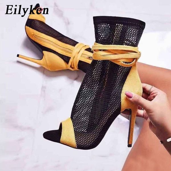eilyken 2020 new women's high heels peep-toe boots sandals stiletto sandals summer club shoes women's party boots size 42 y200723, Black 
eilyken 2020 new women's high heels peep-toe boots sandals stiletto sandals summer club shoes women's party boots size 42 y200723, Black