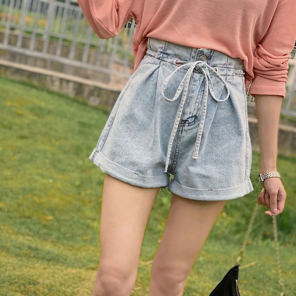 juzhi 2020 summer new shorts curled edge fashion women korean high waist thin chic wide leg jeans a-line, White;black
juzhi 2020 summer new shorts curled edge fashion women korean high waist thin chic wide leg jeans a-line, White;black