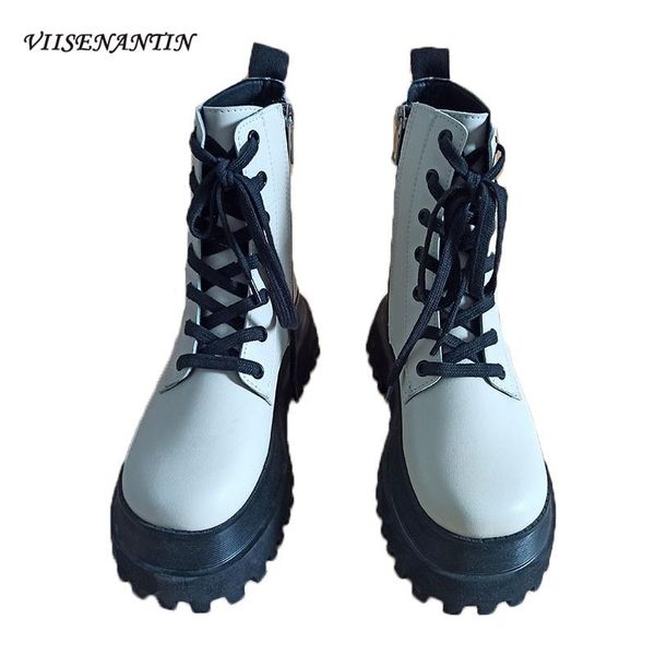 autumn winter new british style waterproof platform short boots trifle thick-soled lace-up motorcycle women's fashion boots, Black
autumn winter new british style waterproof platform short boots trifle thick-soled lace-up motorcycle women's fashion boots, Black