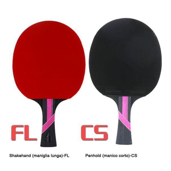 1 Set Tabletennis Racket Finished Film Double-sided Anti-adhesive Horizontal S/ Long Handle+ Square Bag +2pc Ball