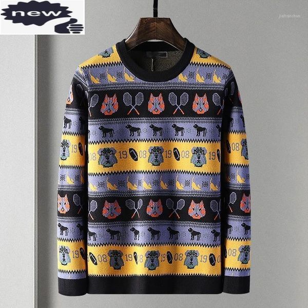 2021 autumn new mens kawaii cartoon pullover sweater colors mixed knitwear man long sleeve o neck jacquard knitted sweaters1, White;black
2021 autumn new mens kawaii cartoon pullover sweater colors mixed knitwear man long sleeve o neck jacquard knitted sweaters1, White;black