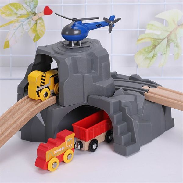 plastic grey double tunnel wooden train track accessories tunnel track train slot wood railway toys bloques de construccion q1217
plastic grey double tunnel wooden train track accessories tunnel track train slot wood railway toys bloques de construccion q1217