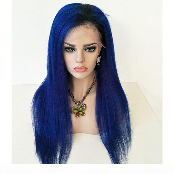 ombre full lace human hair wigs blue with dark roots 1inch straight with baby hair natural hairline bleached knots 130% density angelawigs, Black;brown
ombre full lace human hair wigs blue with dark roots 1inch straight with baby hair natural hairline bleached knots 130% density angelawigs, Black;brown