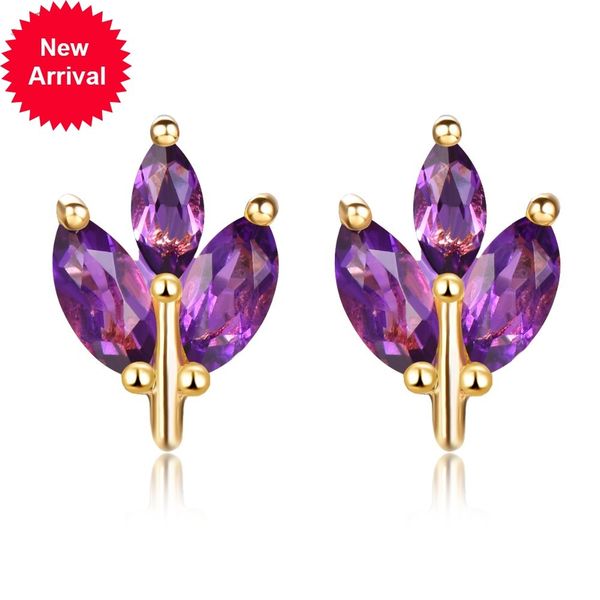 hutang jewels natural stone precious stones solid amethyst 925 sterling silver spring leaf jewelry manners for the present, Golden;silver
hutang jewels natural stone precious stones solid amethyst 925 sterling silver spring leaf jewelry manners for the present, Golden;silver