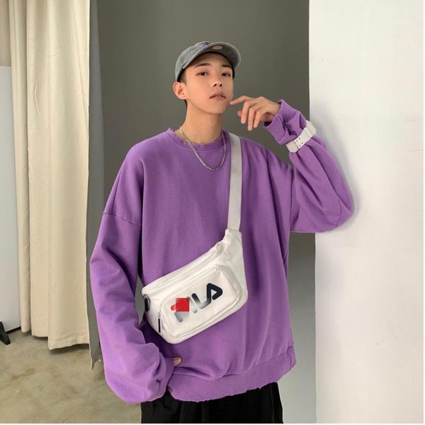 2019 spring and autumn new simple terry handmade shredded solid color round neck sweatshirt purple yellow / beige1, Black
2019 spring and autumn new simple terry handmade shredded solid color round neck sweatshirt purple yellow / beige1, Black