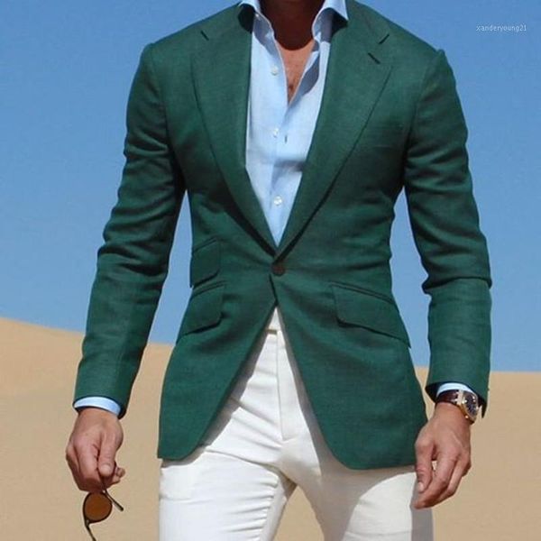 men's suits & blazers mens dark green jacket with ivory pants 2021 casual wear young men suit tuxedo fashion party prom vestidos (jacke, White;black 
men's suits & blazers mens dark green jacket with ivory pants 2021 casual wear young men suit tuxedo fashion party prom vestidos (jacke, White;black