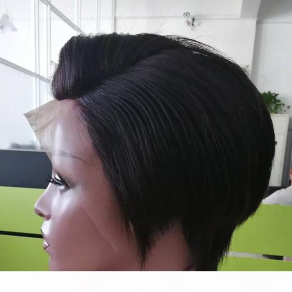 straight lace front human hair wigs pixie cut short with baby hair african hair cut style brazilian ladies wig for black women, Black;brown
straight lace front human hair wigs pixie cut short with baby hair african hair cut style brazilian ladies wig for black women, Black;brown