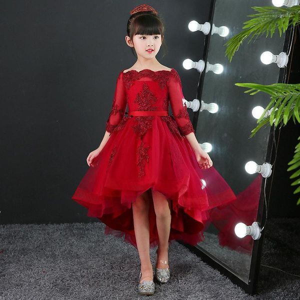 girl's dresses glizt girls red lace wedding long trailing bead party princess birthday dress first communion gown for kids1, Red;yellow
girl's dresses glizt girls red lace wedding long trailing bead party princess birthday dress first communion gown for kids1, Red;yellow