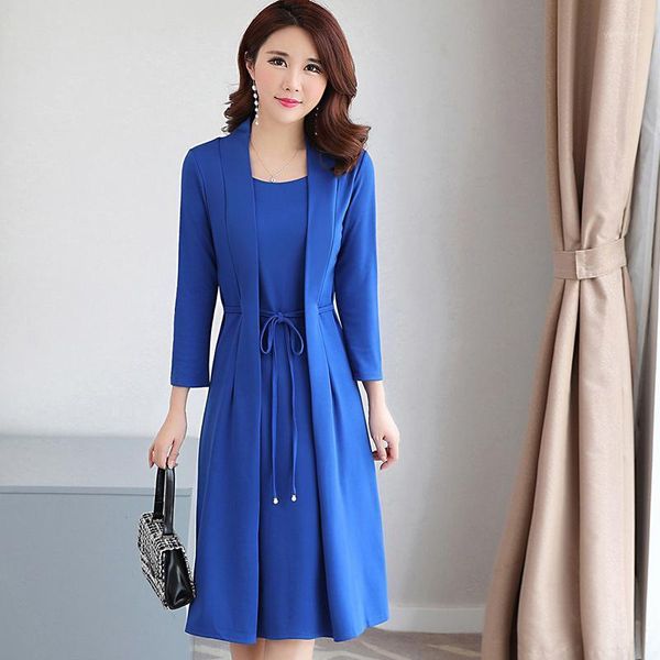 2020 new spring fashion women dress short sleeve false two long dresses blue black dark green wine red 88621, Black;gray
2020 new spring fashion women dress short sleeve false two long dresses blue black dark green wine red 88621, Black;gray