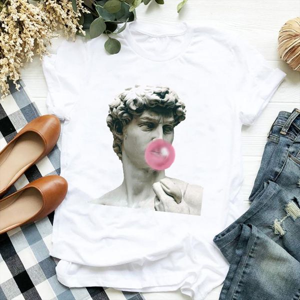 women t shirt aesthetic vintage print tshirt women short sleeve o neck loose t shirt ladies summer causal tee shirt clothes, White
women t shirt aesthetic vintage print tshirt women short sleeve o neck loose t shirt ladies summer causal tee shirt clothes, White